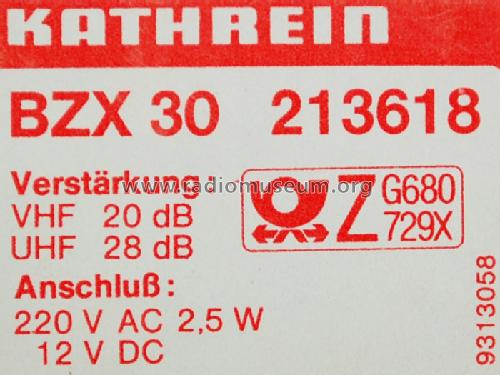 Fernseh-Zimmerantenne BZX 30; Kathrein, Anton; (ID = 646778) Antenna
