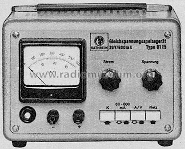 Gleichspannungsspeisegerät 8115; Kathrein; Rosenheim (ID = 296709) Equipment