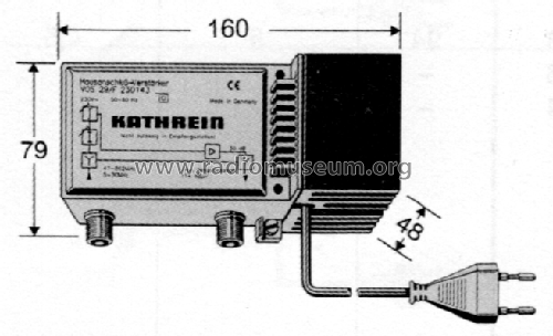 Hausanschluß-Verstärker VOS 29/F BN 230143; Kathrein; Rosenheim (ID = 1754010) RF-Ampl.
