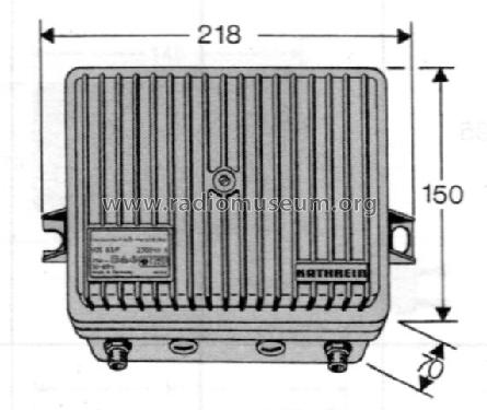 Hausanschluß-Verstärker VOS 63/F BN 230049; Kathrein; Rosenheim (ID = 1740894) RF-Ampl.