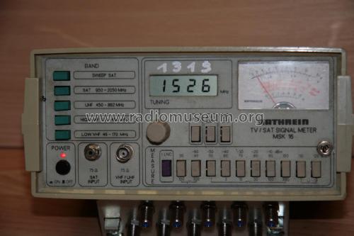 Meßempfänger Sat / terrestrisch MSK 16 BN 208276; Kathrein; Rosenheim (ID = 2091573) Equipment