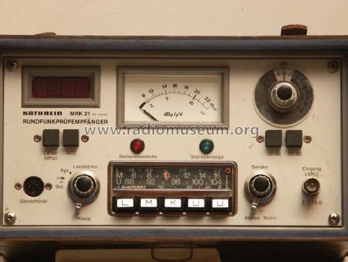 Rundfunkprüfempfänger MRK21; Kathrein; Rosenheim (ID = 1463527) Equipment