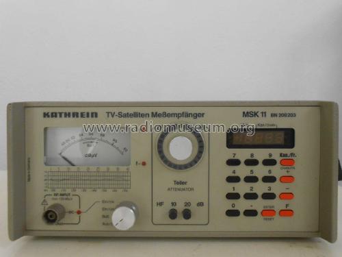 TV-Satelliten Meßempfänger MSK11, BN 208203; Kathrein; Rosenheim (ID = 2161972) Equipment