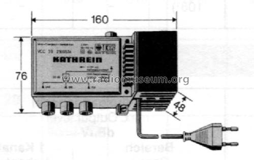 Universal-Compact-Verstärker VCC 39 BN 230057; Kathrein; Rosenheim (ID = 1739251) Ampl. HF