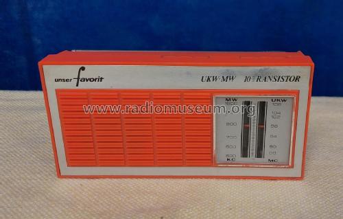 Unser Favorit UKW-MW 10 Transistor ; Kaufhalle, Unser (ID = 3138575) Radio