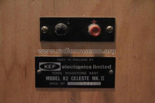 K2 Celeste Mk. II ; KEF Electronics; (ID = 2253362) Parleur