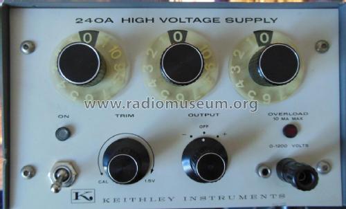 High Voltage Supply 240A; Keithley Instruments (ID = 2947213) Power-S