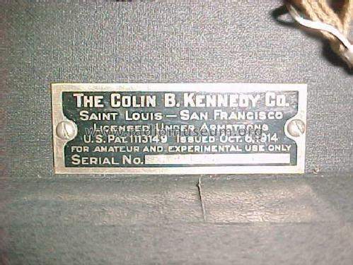 III ; Kennedy Co., Colin B (ID = 1080426) Radio