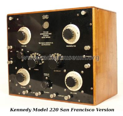 Intermediate Wave Receiver Type 220; Kennedy Co., Colin B (ID = 2061740) Radio