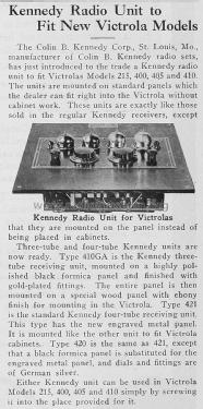 Phono Drop-in Receiver Type 420; Kennedy Co., Colin B (ID = 1994773) Radio