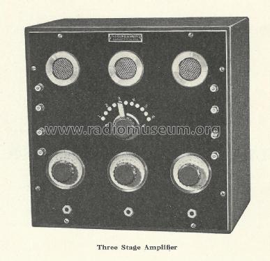 Three Stage Amplifier Type AU-3; Kennedy Co., Colin B (ID = 2405835) Ampl/Mixer