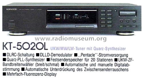 AM-FM Stereo Tuner KT-5020L; Kenwood, Trio- (ID = 2691244) Radio