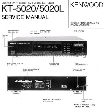 AM-FM Stereo Tuner KT-5020L; Kenwood, Trio- (ID = 2691269) Radio