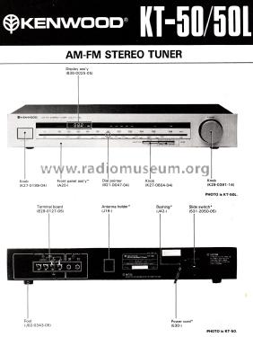 AM-FM Stereo Tuner KT-50; Kenwood, Trio- (ID = 2691254) Radio