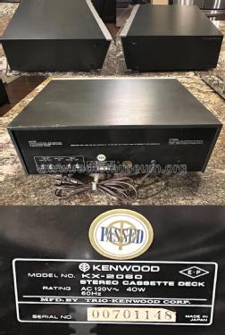 Stereo Cassette Deck KX-2060; Kenwood, Trio- (ID = 2854016) Sonido-V