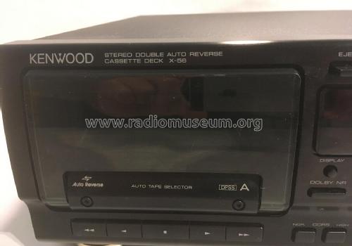 Stereo Double Auto Reverse Cassette Deck X-56; Kenwood, Trio- (ID = 2853297) Reg-Riprod