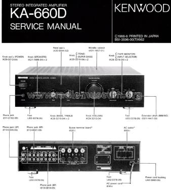 Stereo Intergrated Amplifier KA-660D; Kenwood, Trio- (ID = 2692629) Ampl/Mixer