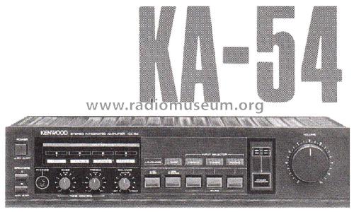 Trio Stereo Integrated Amplifier KA-54; Kenwood, Trio- (ID = 2692345) Ampl/Mixer