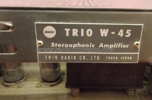 Trio Stereophonic W-45; Kenwood, Trio- (ID = 2995283) Ampl/Mixer