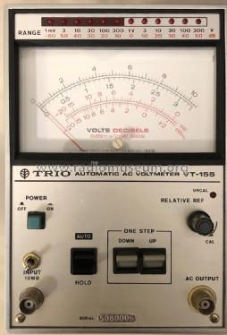 Automatic AC Voltmeter VT 155; Kenwood, Trio- (ID = 2721776) Equipment