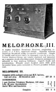 Melophone III ; Kerr & Thomas; (ID = 1077394) Radio