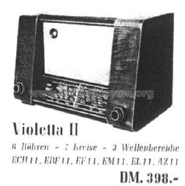 Violetta II ; Kersi Apparatebau (ID = 71126) Radio