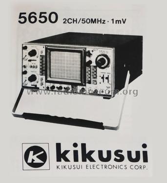 Oscilloscope 5650; Kikusui Denpa, later (ID = 2562955) Equipment
