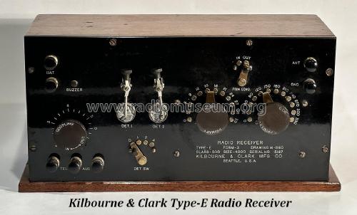 Dual Crystal Radio Receiver Type E Form 1; Kilbourne & Clark (ID = 2848507) Crystal
