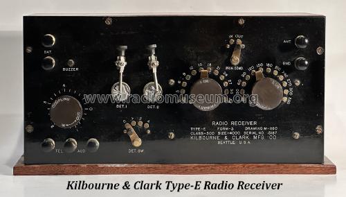 Dual Crystal Radio Receiver Type E Form 1; Kilbourne & Clark (ID = 2848508) Galène