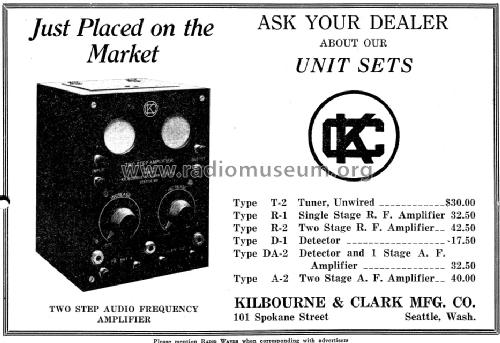 Tuner, Unwired Type T-2; Kilbourne & Clark (ID = 1396999) Kit