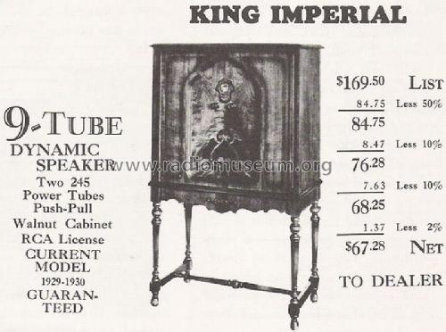 Imperial 98 Viking ; King Manufacturing (ID = 1296013) Radio