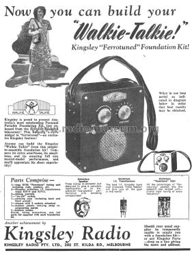 Walkie-Talkie ; Kingsley brand; (ID = 2423367) Radio