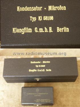 Kl 58108; Klangfilm GmbH (ID = 390027) Microphone/PU