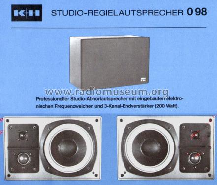 Aktiver Studio-Regielautsprecher O 98; Klein & Hummel; (ID = 2952963) Lautspr.-K