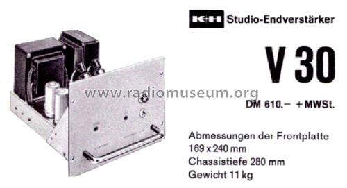 Endverstärker V-30; Klein & Hummel; (ID = 2952465) Verst/Mix