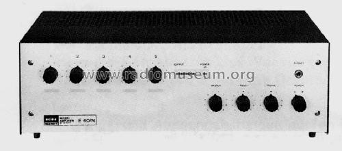 HiFi Mono Mischverstärker E 60/N; Klein & Hummel; (ID = 1792573) Ampl/Mixer