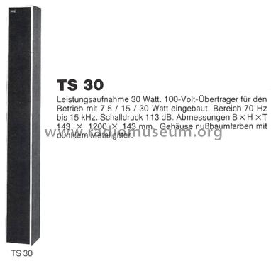 Lautsprecher TS30; Klein & Hummel; (ID = 2358866) Speaker-P