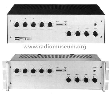 Mixer-Amplifier E 120/N; Klein & Hummel; (ID = 615133) Ampl/Mixer