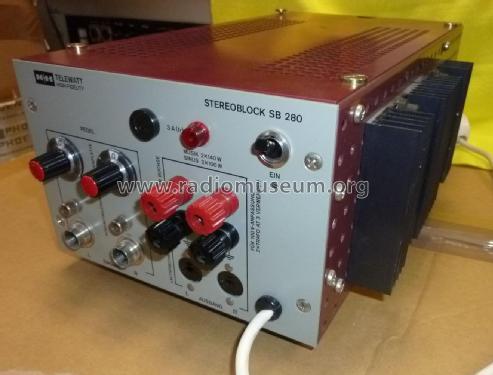 Stereoblock - Stereo-Endverstärker SB 280; Klein & Hummel; (ID = 1779076) Ampl/Mixer