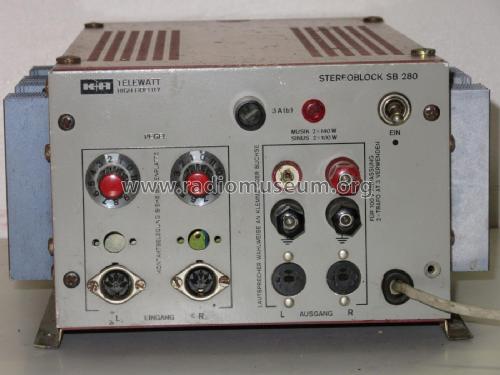 Stereoblock - Stereo-Endverstärker SB 280; Klein & Hummel; (ID = 2357579) Ampl/Mixer