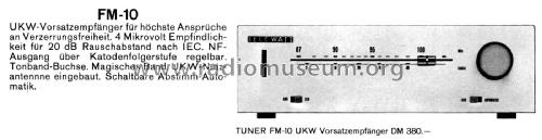 Telewatt FM-10M; Klein & Hummel; (ID = 2951558) Radio