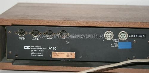 Stereo-Preamplifier Telewatt SV 20; Klein & Hummel; (ID = 1677268) Ampl/Mixer