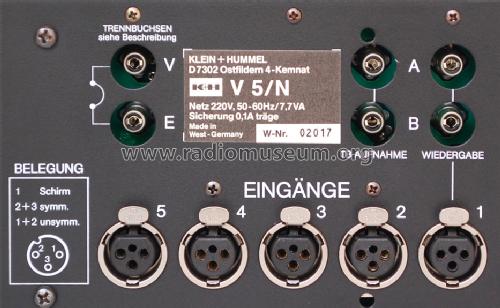 Telewatt V5/N; Klein & Hummel; (ID = 1674603) Ampl/Mixer