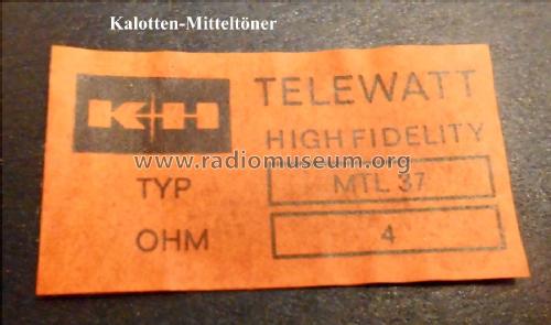 Telewatt TX20; Klein & Hummel; (ID = 2064896) Speaker-P