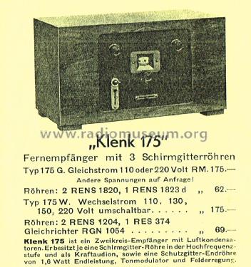 K175G; Klenk & Co.; (ID = 2646666) Radio