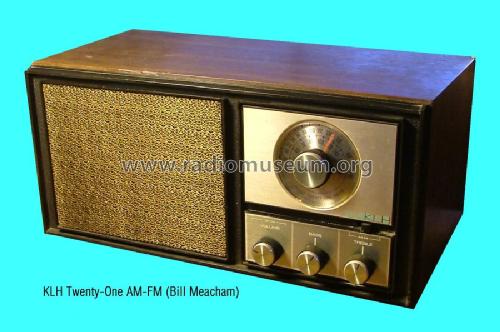 AM-FM Radio Model Twenty-One ; KLH R&D Co.; (ID = 620886) Radio