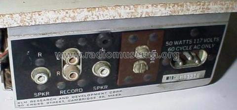 Radio-Phono Combination Model Nineteen ; KLH R&D Co.; (ID = 515402) Radio