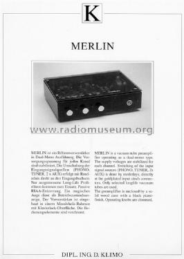 Merlin ; Klimo GmbH, Dipl. (ID = 1588969) Ampl/Mixer