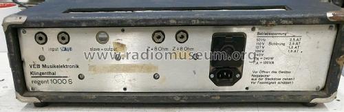 Vermona Regent 1000S; Klingenthaler (ID = 2759920) Ampl/Mixer