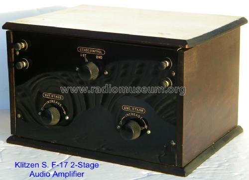 2-Stage Audio Amplifier S. F-17; Klitzen Radio (ID = 877654) Ampl/Mixer